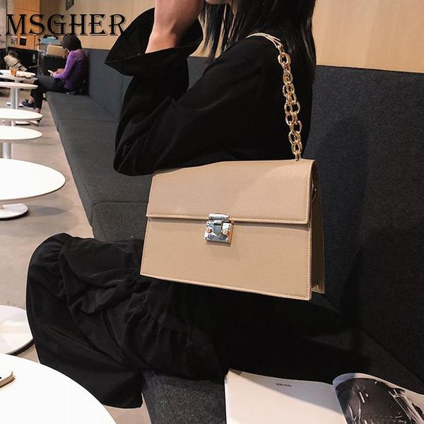

shoulder bags thick chain small pu leather flap for women 2021 trend women's trending designer crossbody handbags