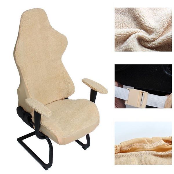 

computer chair cover anti-dirty office armchair elastic gaming seat case removable slipcover for bedroom home decor covers