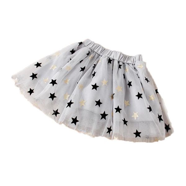 

rlyaeiz lovely tutu skirts summer star print mesh princess girls mini ballet dancing skirt ball gown for baby, Blue