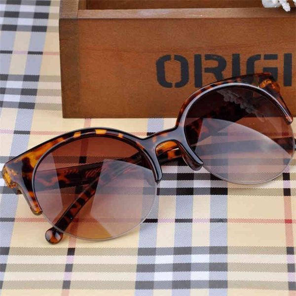 

mens sunglasses oculos de sol feminino fashion retro designer super round circle glasses cat eye women's sunglasses goggles, White;black