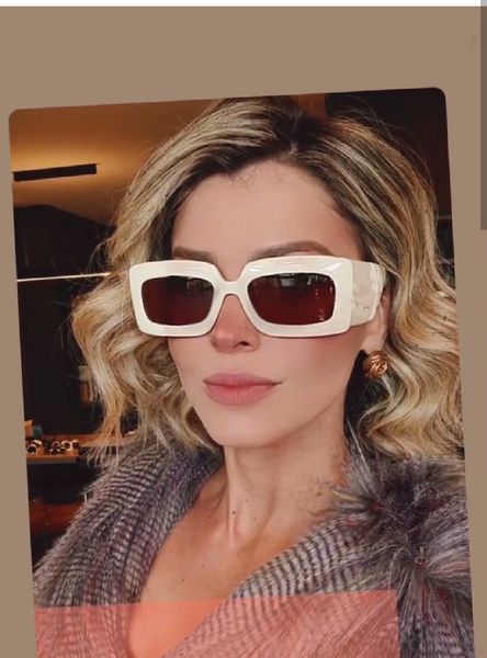 

2022 sunglasses for women style 0811 anti-ultraviolet retro plate square full frame fashion eyeglasses random box, White;black