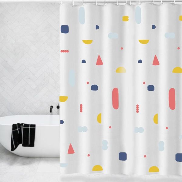 

modern printed blackout shower curtains bathtub waterproof cloth home decoration bathroom accessories bath partition