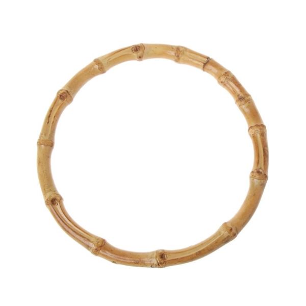 

storage bags 1 x round bamboo bag handle for handcrafted handbag diy accessories