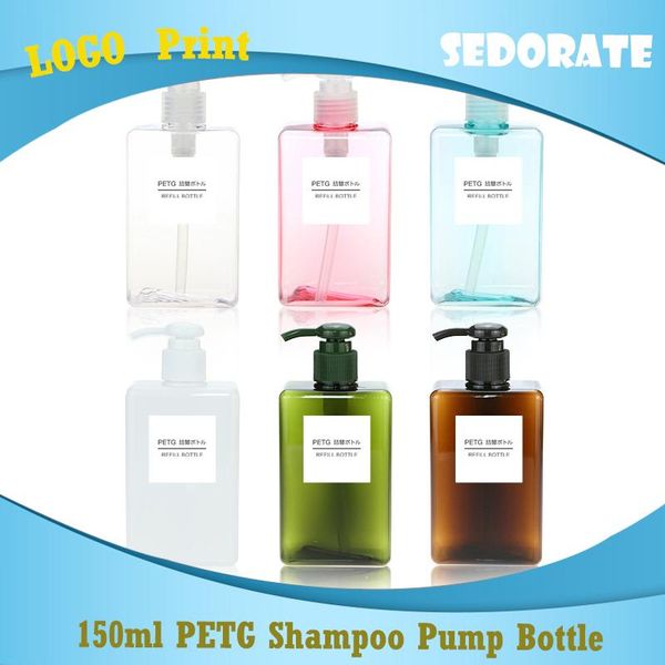 

storage bottles & jars sedorate 20 pcs/lot 150ml liquid soap pump bottle empty petg shampoo refillable travel cosmetic containers fy007