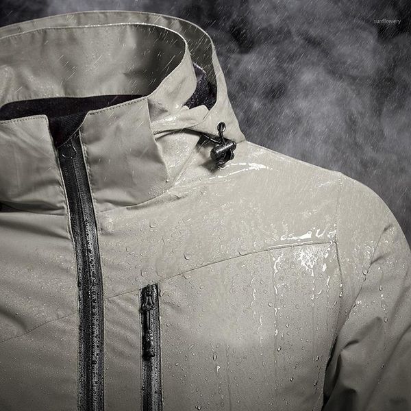 

men's jackets winter autumn jacket men soft shell military tactical waterproof windproof mountain wear windbreaker couple coats, Black;brown