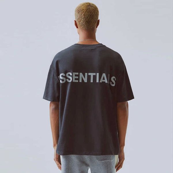 

multicolor fog multi thread essentials 3m reflective meichao high street hip hop loose oversize short sleeves jzn6, White;black