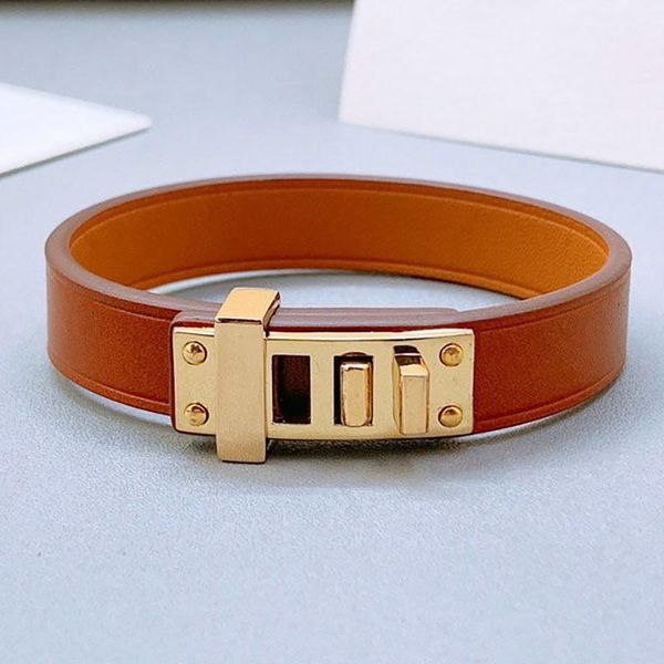 

bangle luxury arrival genuine leather bracelet for women the gift, Black