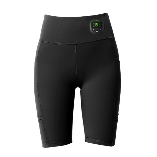 Ioga roupa inteligente ems cintura alta mulheres shorts fitness esportes verão jogging feminino casual skinny stretch sportswear