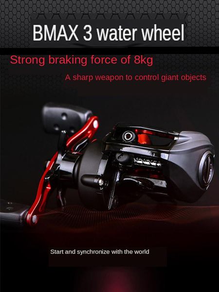 

- gear magnetic-controlled water drop wheel full metal rocker arm fishing line luya sea rod baitcasting reels