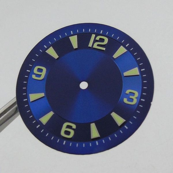 

repair tools & kits 33.5mm arrivel blue watch dial luminous markers fit 2824 miyota 8215 8205 821a movement men's
