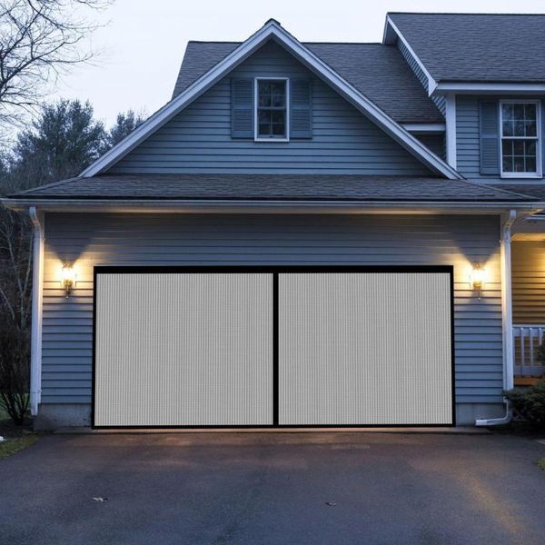 

decorative objects & figurines garage door screen breathable mesh design fabric reinforced protection net curtain for summer