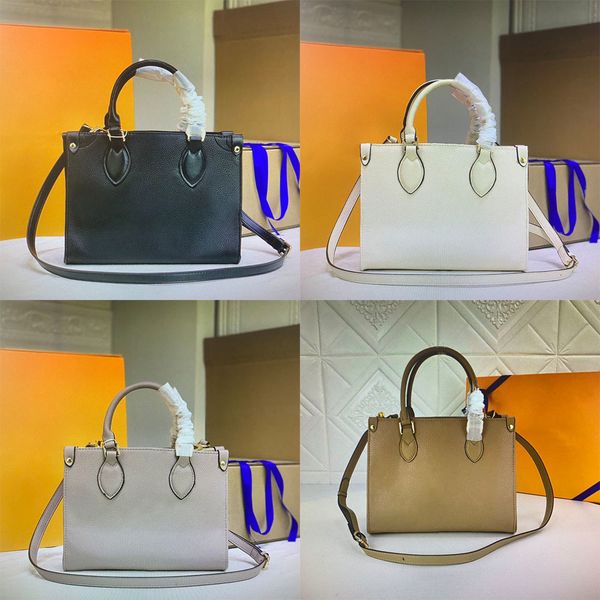 

m45659 onthego pm crossbody hand bags bicolor embossed luxury designer women shoulder bag cross body purses small totes handbags