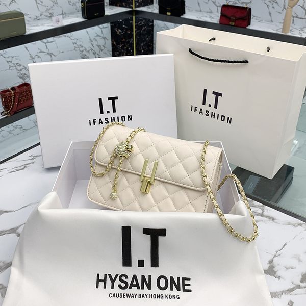 

new handbags xiaoxiangfeng lingge chain bag women's 2021 fashion summer simple net red texture versatile one shoulder messenger factory