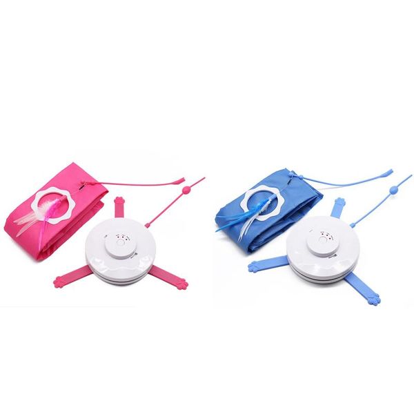 

cat toys -2 in 1 toy mobile mouse feather stick crazy pet tease exercise rotatable automatic game