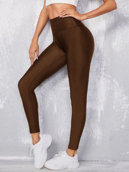 

high waist wide waistband leggings y9vi#, Black