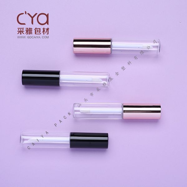 

factory wholesale round atc transparent tube, enamel, lip gloss, bottled eyeliner bottle.