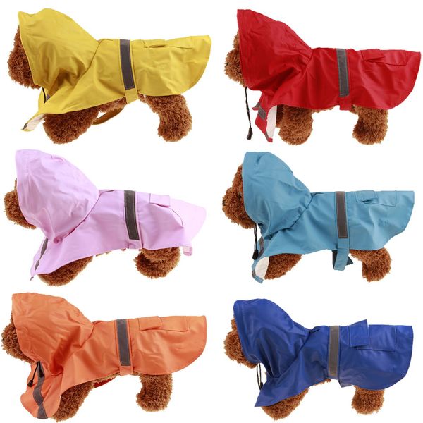 Abbigliamento per cani Giacca impermeabile Mantello mimetico per cani Cappotto antipioggia con tasca Costumi per cuccioli impermeabili XS-5XL 6 colori WY1342