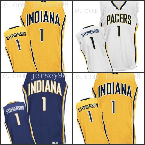 

indiana pacers men #1 lance stephenson with men retro basketball jersey, Black