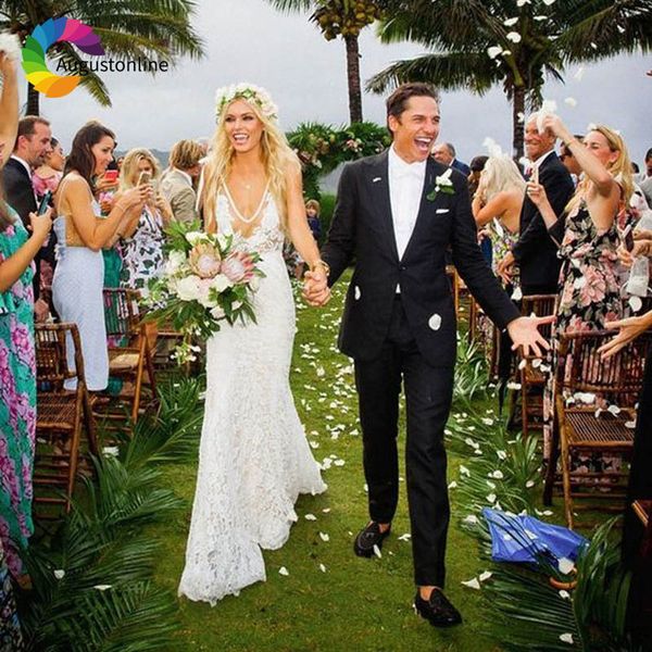 

men's suits & blazers custom made black beach wedding for men 2 piece jacket pants vest party slim fit groom tuxedos man blaz, White;black