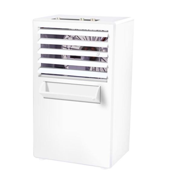 

novelty items mini portable table desk air conditioner small home office bladeless fan humidifier quiet personal moisturizing cooler