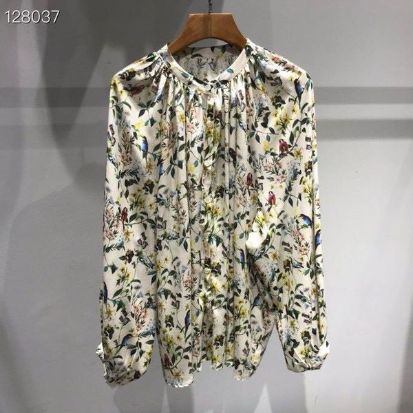 

women's blouses & shirts w1890 fashion 2021 runway luxury european design party style clothing, White