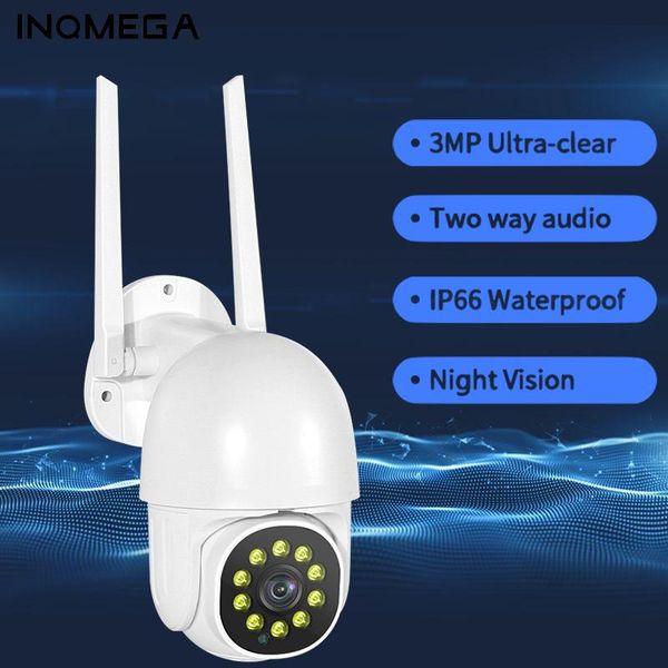 

cameras inqmega wireless ip camera 3mp auto tracking high speed dome monitor night vision ptz security cctv