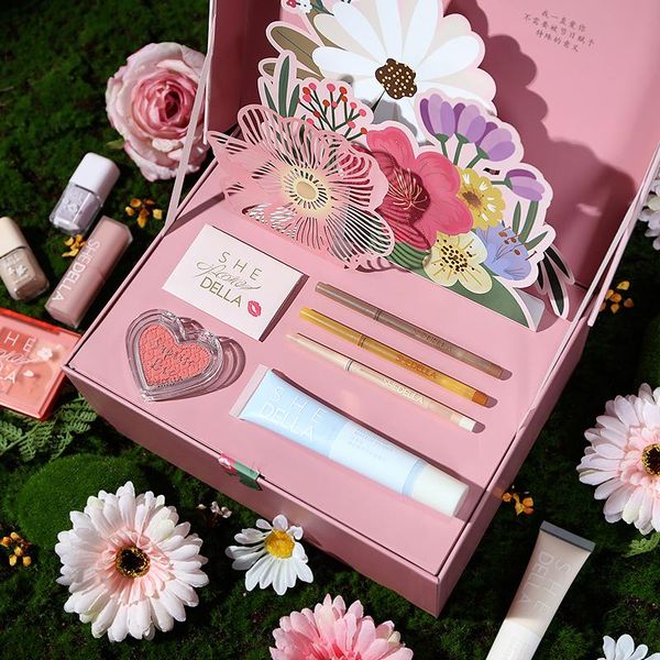 

eyebrow tools & stencils one set makeup sets include daily use face powder foundation concealer lipstick eyeliner make up cosmetic gift box
