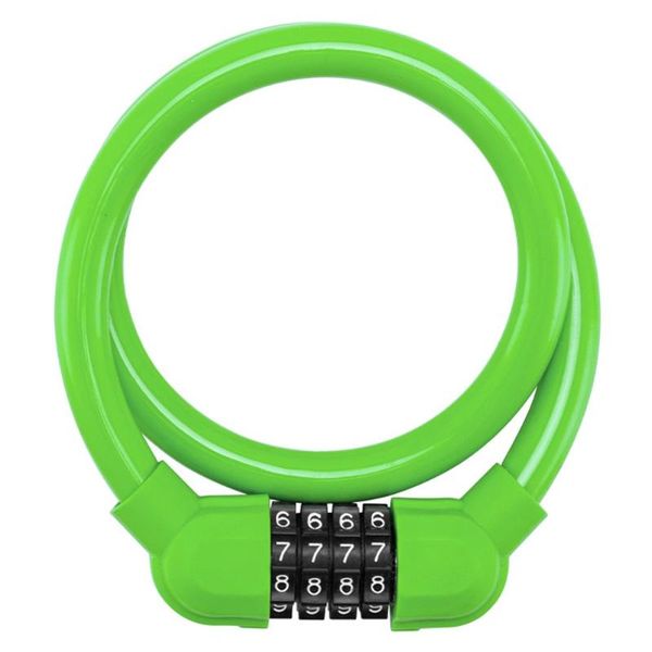

bike locks green lock steel 143g 1pc anti-theft bicycle blue four-digit code