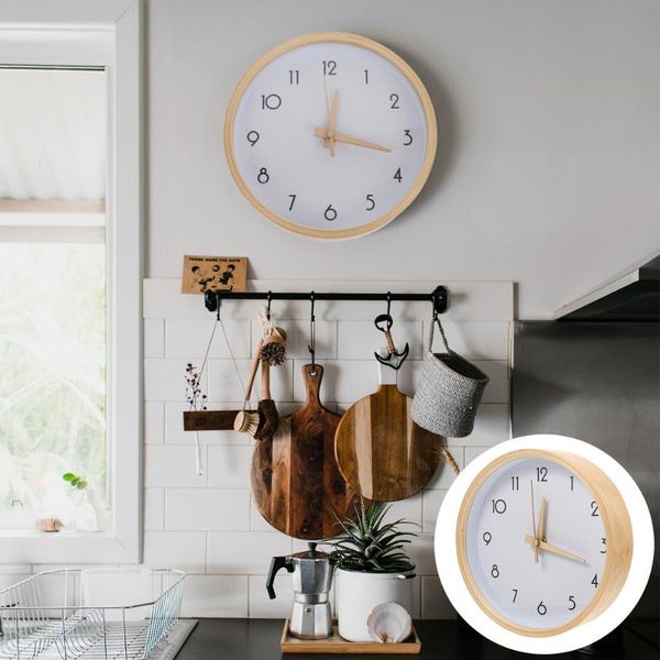 

wall clocks 1pc decorative round clock battery operated home decor ornament