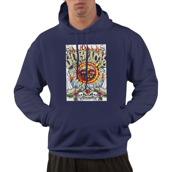 

men's hoodies & sweatshirts sublime hoodie custom pullover sweatshirt classic hoody hooded navy s, Black