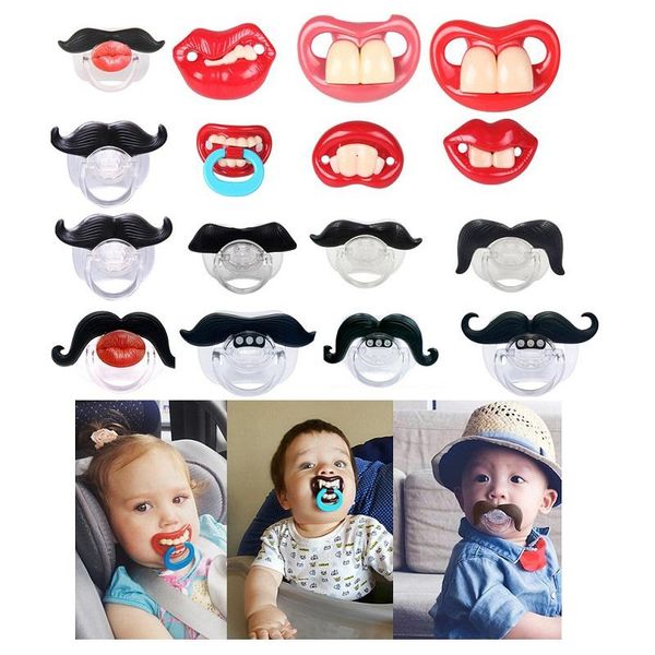 

pacifiers# baby silicone pacifier funny teeth cute beard supplies 2021 arrival