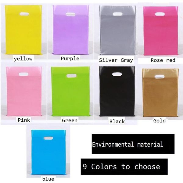 

gift wrap 45x55cm/20x26cm plastic bag for shopping with handle 12c thickness