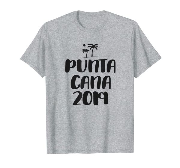 

punta cana 2019 vacation trip travel t-shirt, White;black