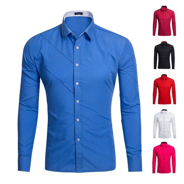 

men's casual shirts shirt gd017 us size long sleeve men's autumn 8uv3 zslr, White;black