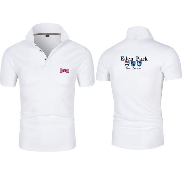 

men's polos shirts 2021couple models fashion brand clothing pure cotton business casual short-sleeve mens, White;black