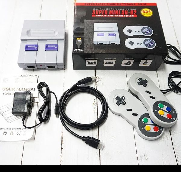 

mini tv game console 8 bit retro classic handheld gaming player output video with 821 games toys gifts portable players