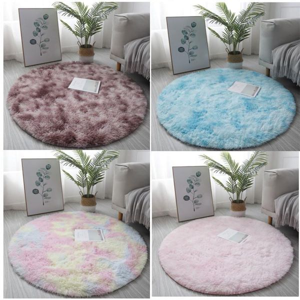 

carpets nordic ins thick circular living room area rug home non-slip carpet cushion computer chair hanging basket rattan