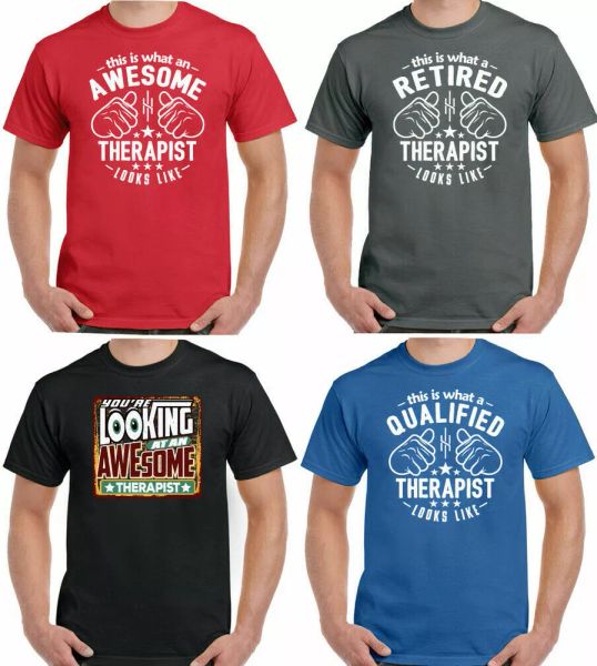 

this is what a therapist looks like mens funny t-shirt psychologist therapy, White;black