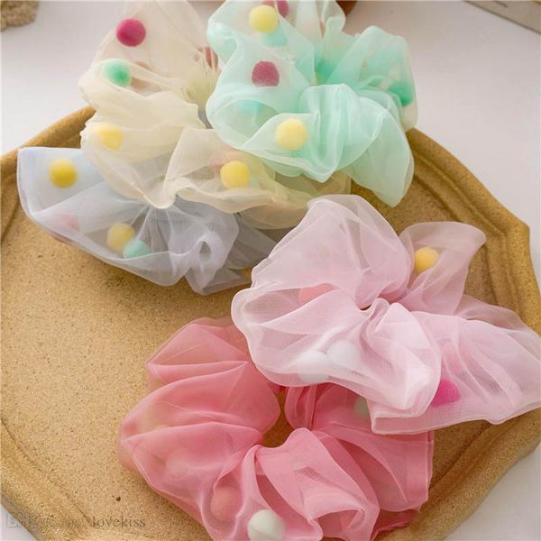 

girls hair accessories tie hairbands scrunchies things childrens lace fashion sweet accessory, Slivery;white