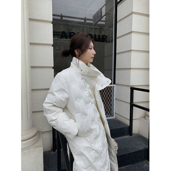 

dream dt edition stand collar style white down et women's mid long winter