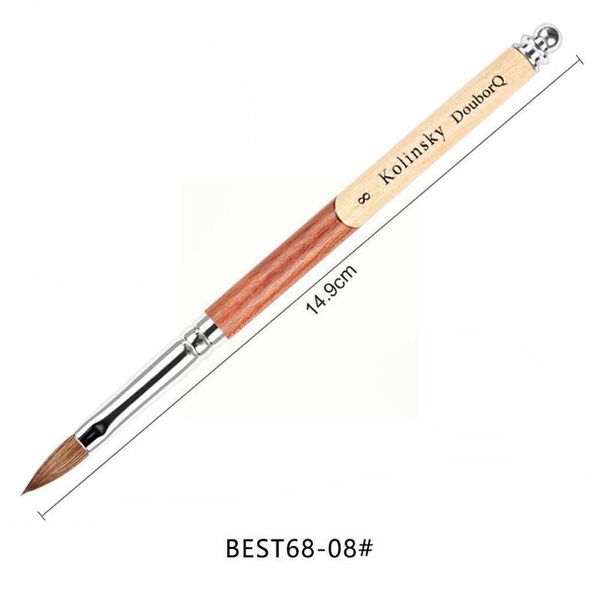 

nail art decorations brush pen pure acrylic round wood handle gel with manicure z0e5, Silver;gold