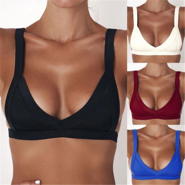 

women bandage bikini bandeau push-up bra swimwear bathing swimsuit two-piece suits