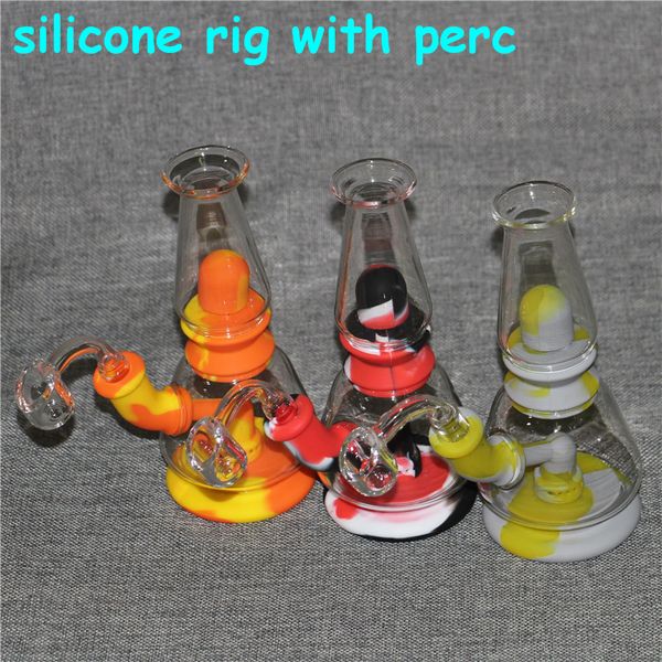 Rauchen Wasserpfeifen Silikon Einzigartige Tabak Cartoon Zigarettenpfeife Rauchzubehör DAB Rig Bongs Quarz Banger Nagel