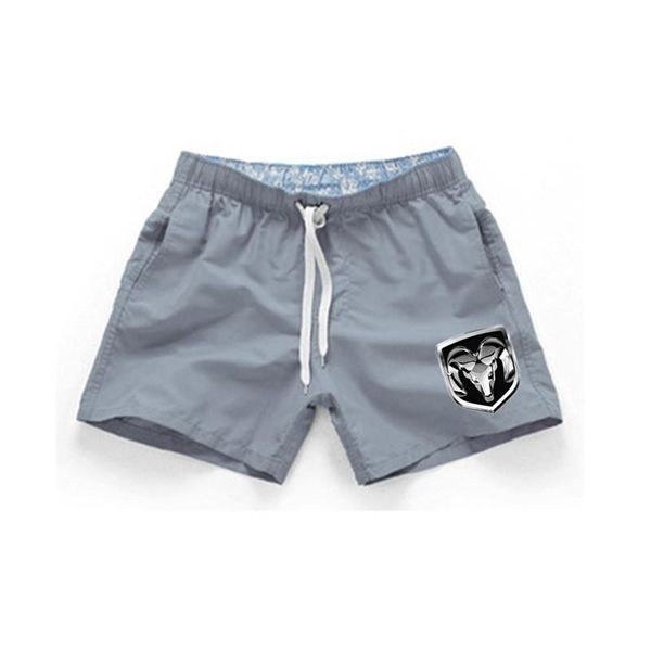 

men's shorts 2021 summer brand dodge ram logo print has pockets cotton men sport solid color customizable man selling, White;black
