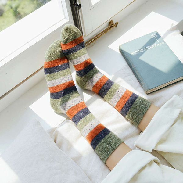 

winter color dot yarn thickened lengthened pile middle, Black;white