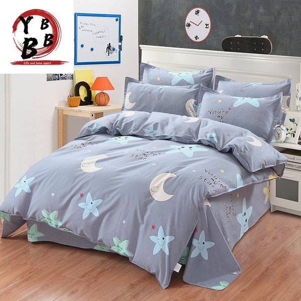 

bedding sets modern brief stars cartoon set 4 pcs 100% cotton for children/kids  king size bedroom bed linen duvet cover