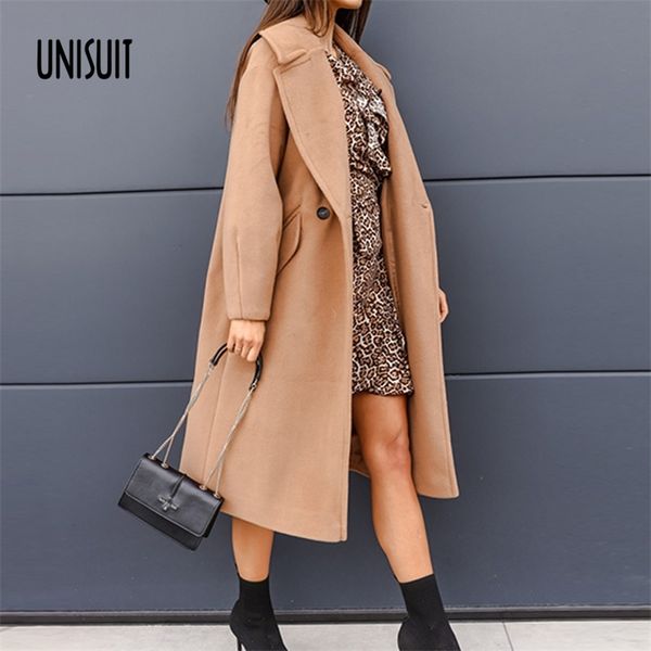 

elegant women cardigan coats autumn turn-down collar long sleeve office ladies winter solid bottom pocket loose outwear 211130, Black