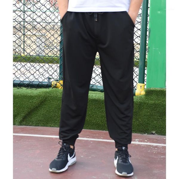 

solid baggy men pants super loose elastic harem cotton sweatpants casual trousers large big plus size 8xl men's, Black