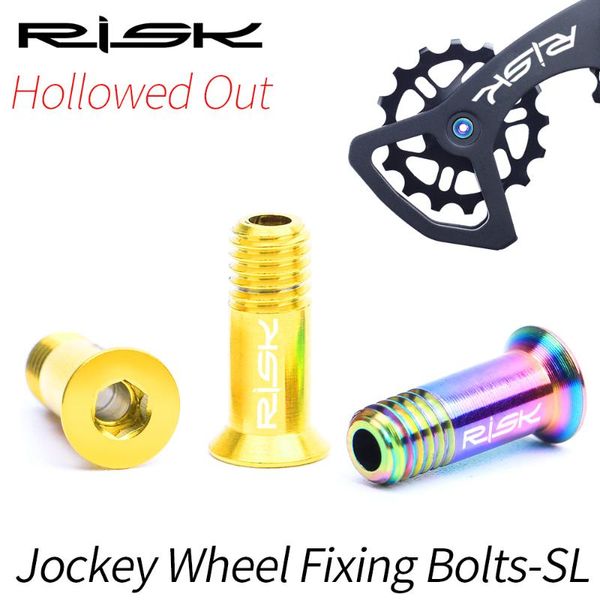

bike derailleurs rear derailleur jockey wheel fixing bolts,hollow tc4 mtb road bicycle roller screws,m5*14.2 superlight bolts