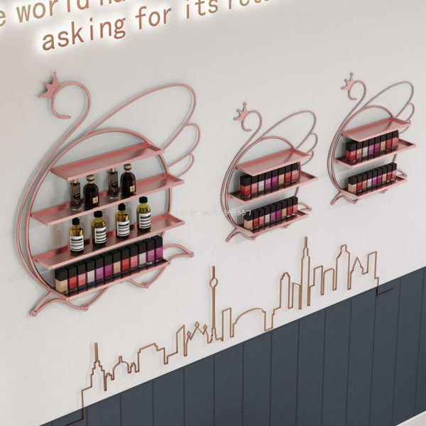 

other home decor nail art wall shelf polish glue display stand beauty salon net red storage rack hanging simple